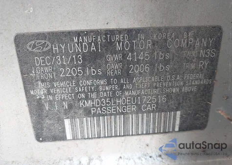 2014 Hyundai Elantra Gt from USA, damaged, VIN KMHD35LH0EU172516